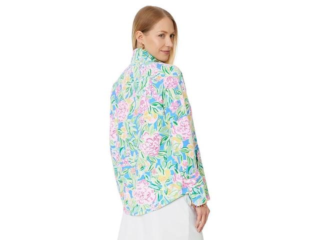 Lilly Pulitzer UPF 50+ Skipper Popover Grove Garden) Women's Long Sleeve Pullover Product Image