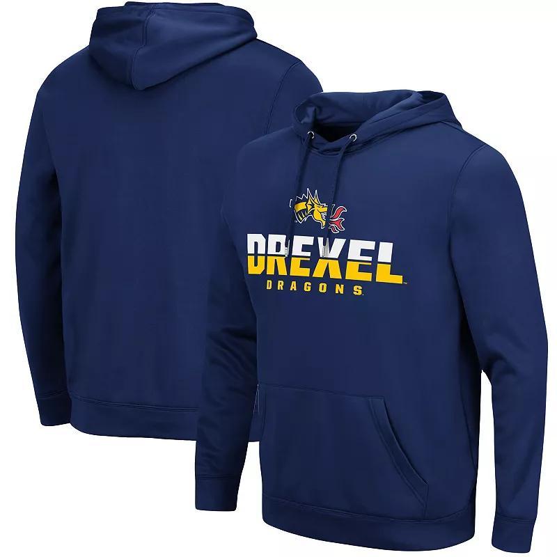 Mens Colosseum Navy Drexel Dragons Lantern Pullover Hoodie Product Image