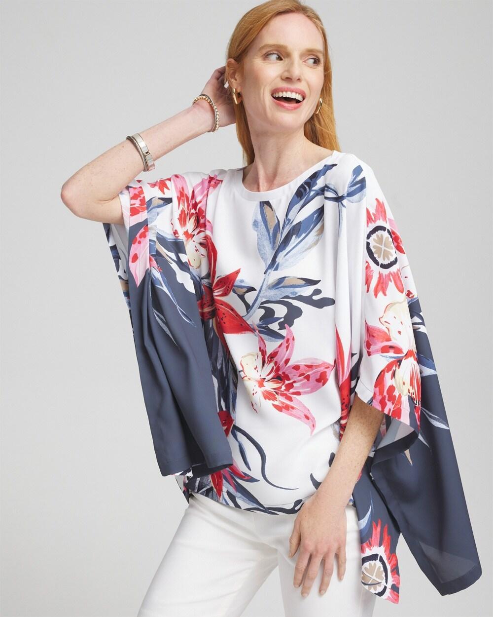 Floral Poncho Product Image