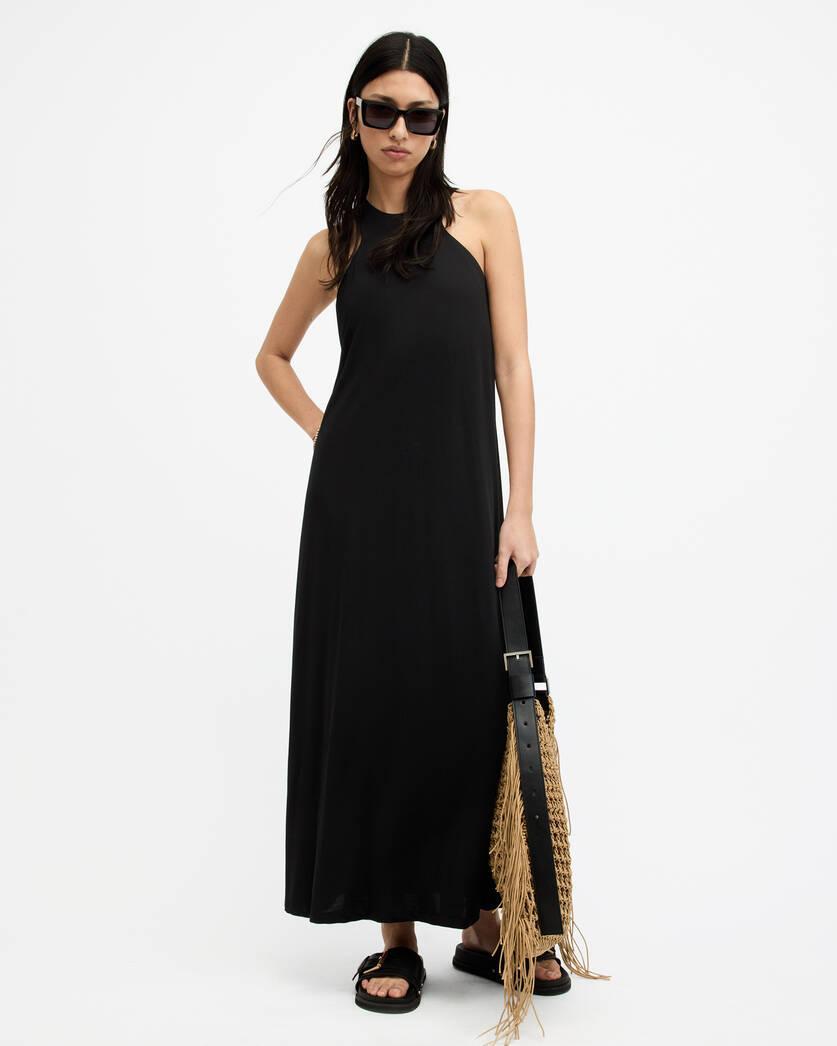 Kura Racer Neck Maxi Dress Product Image