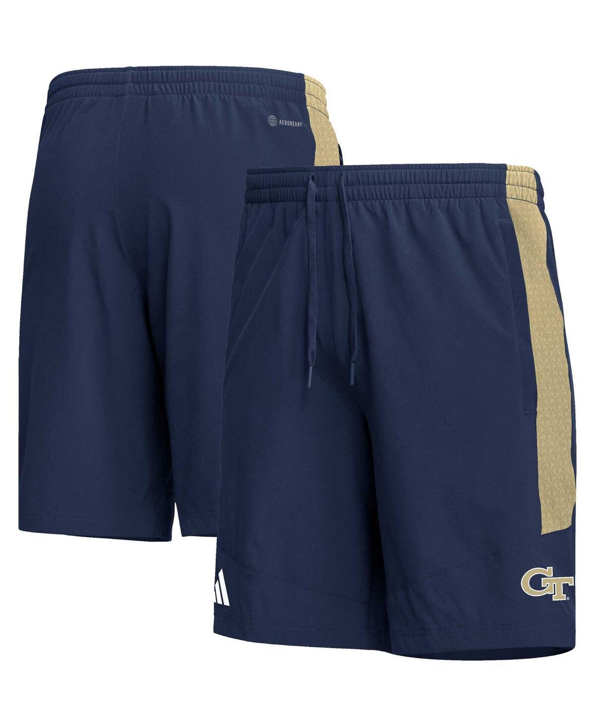 Mens adidas Navy Georgia Tech Yellow Jackets Aeroready Shorts Product Image