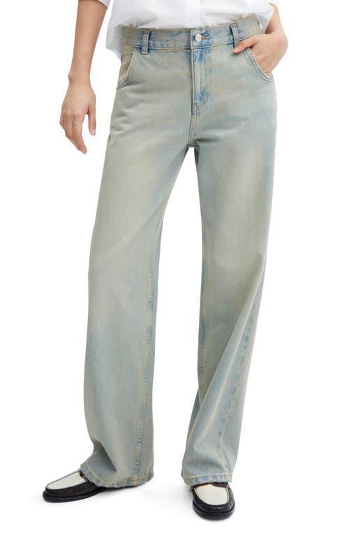 MANGO Low Rise Wide Leg Jeans Product Image