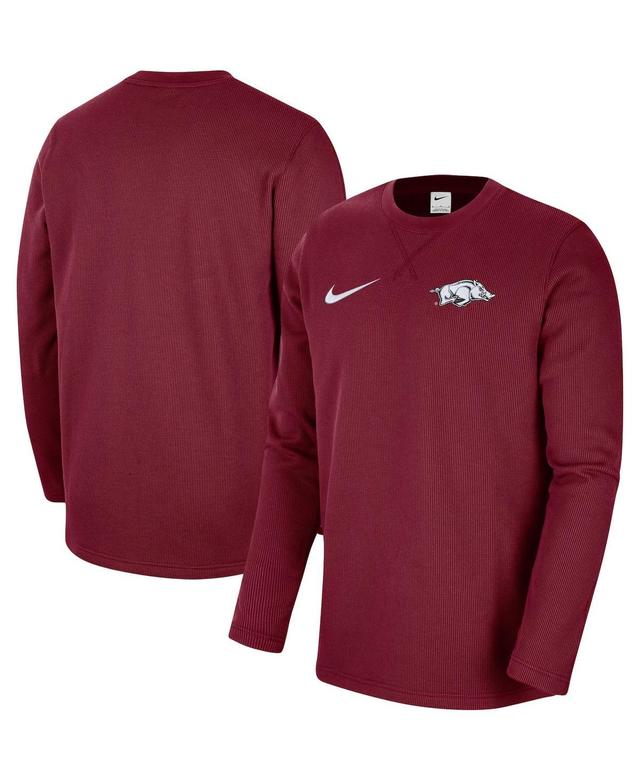 NIKE Cardinal Arkansas Razorbacks 2023 Sideline Coaches Long Sleeve Performance Top Product Image