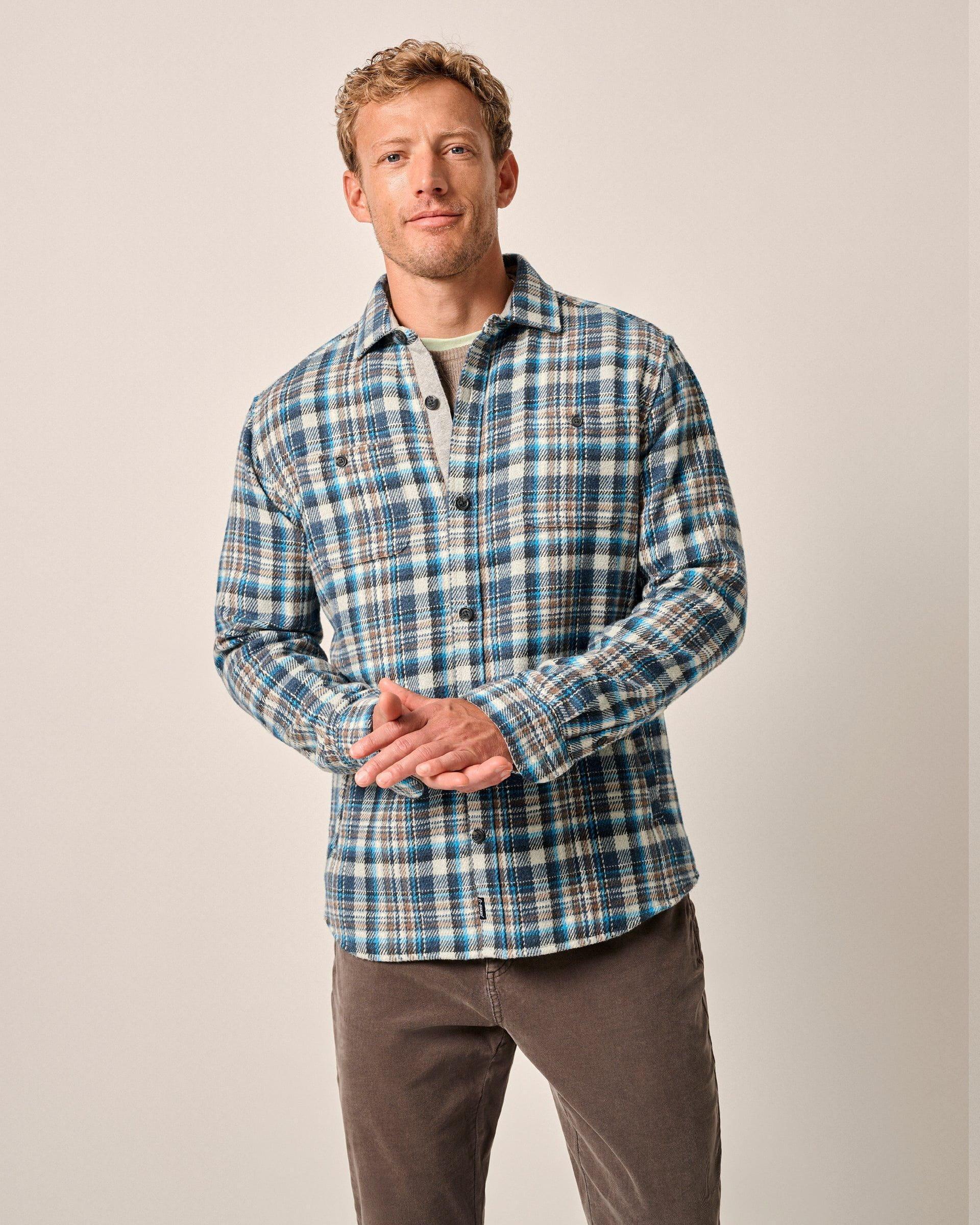 johnnie-O Opry Flannel Shacket Product Image