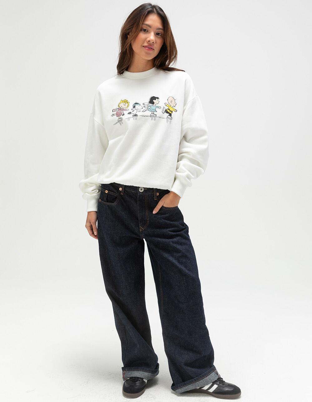 RSQ x Peanuts Squad Skating Mens Oversized Crewneck Sweatshirt Product Image