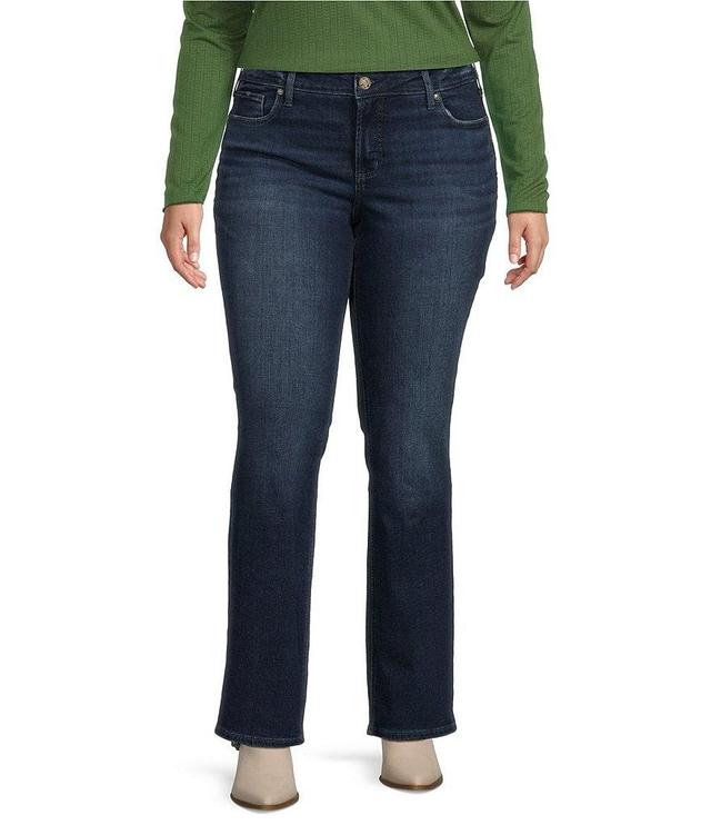 Silver Jeans Co. Plus Size Elyse Mid-Rise Slim Bootcut Jeans Product Image