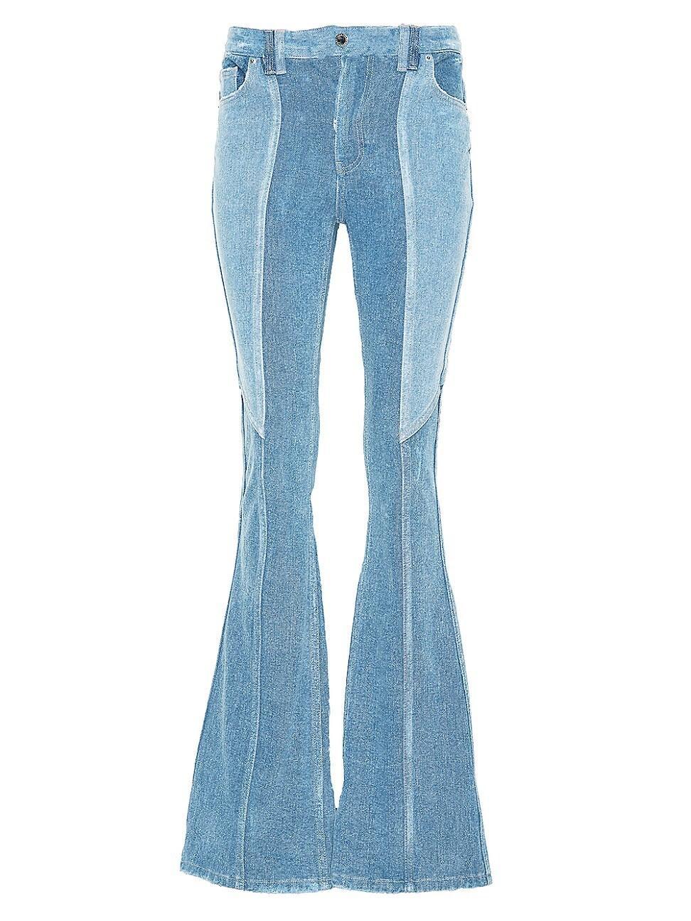 Womens Rafael Patchwork Denim Jeans Product Image