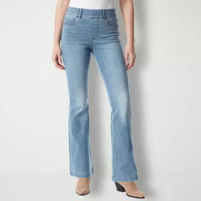 Gloria Vanderbilt® Shape Effect Womens High Rise Pull On Flare Leg Jean Product Image