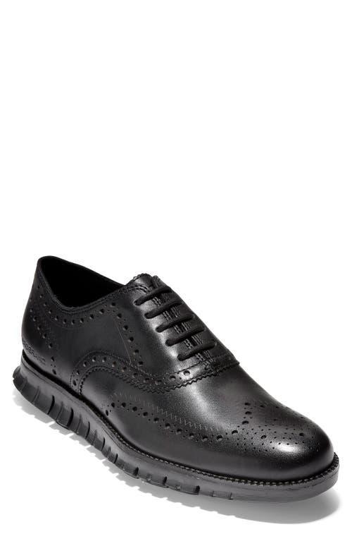 Cole Haan Mens ZERGRAND Leather Wingtip Brogue Oxfords Product Image