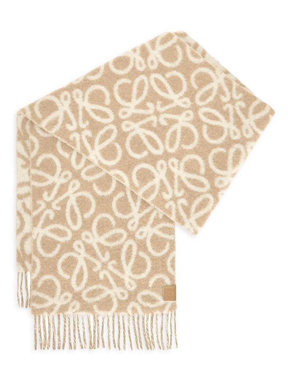 Womens Anagram Alpaca-Blend Scarf Product Image