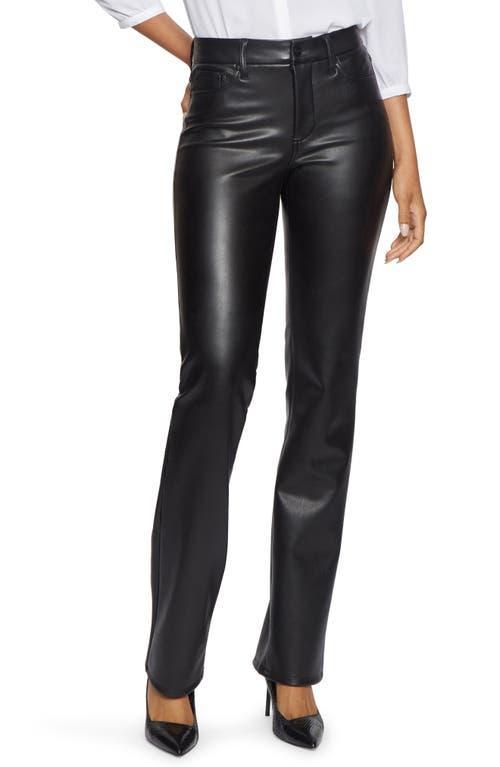 NYDJ Marilyn Faux Leather Straight Leg Pants Product Image