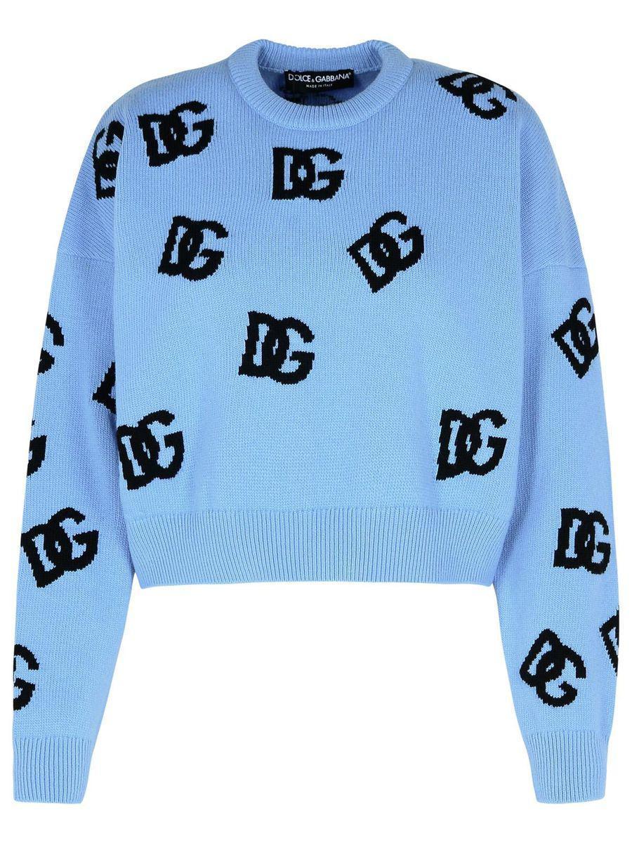 DOLCE & GABBANA Sweaters In Blue Product Image