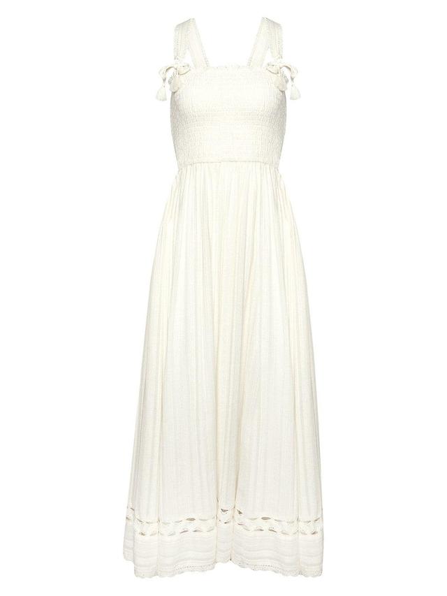 Robin Piccone Jo Smocked Sleeveless Cover-Up Maxi Dress Product Image