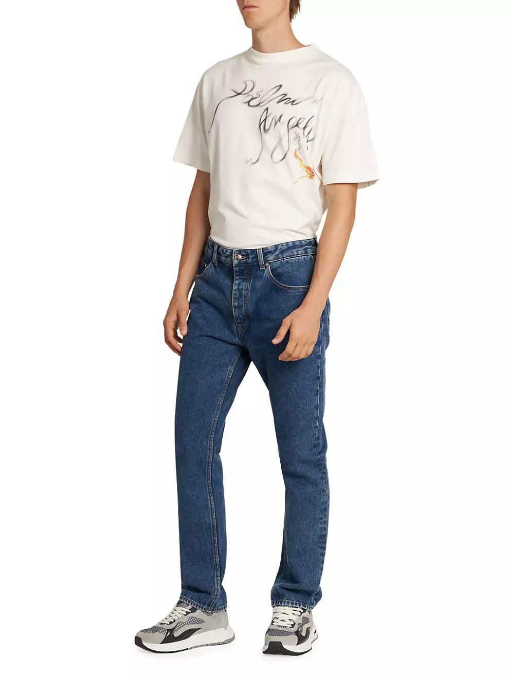 Monogram Straight-Leg Jeans Product Image