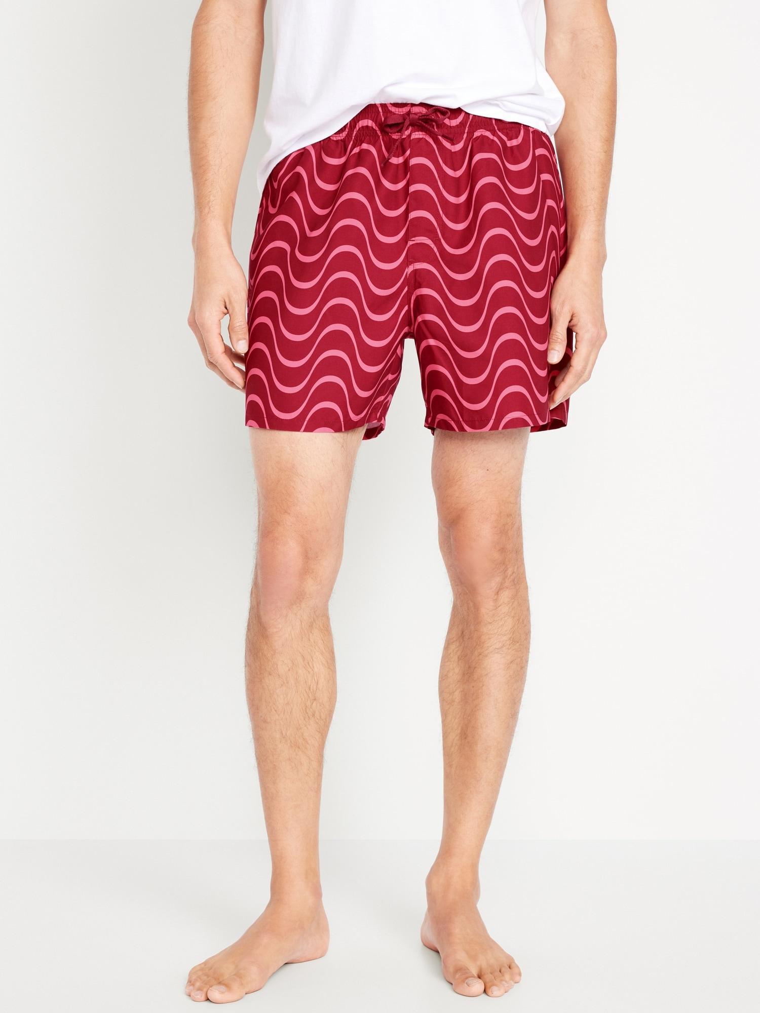 Printed Swim Trunks for Men -- 5-inch inseam Product Image