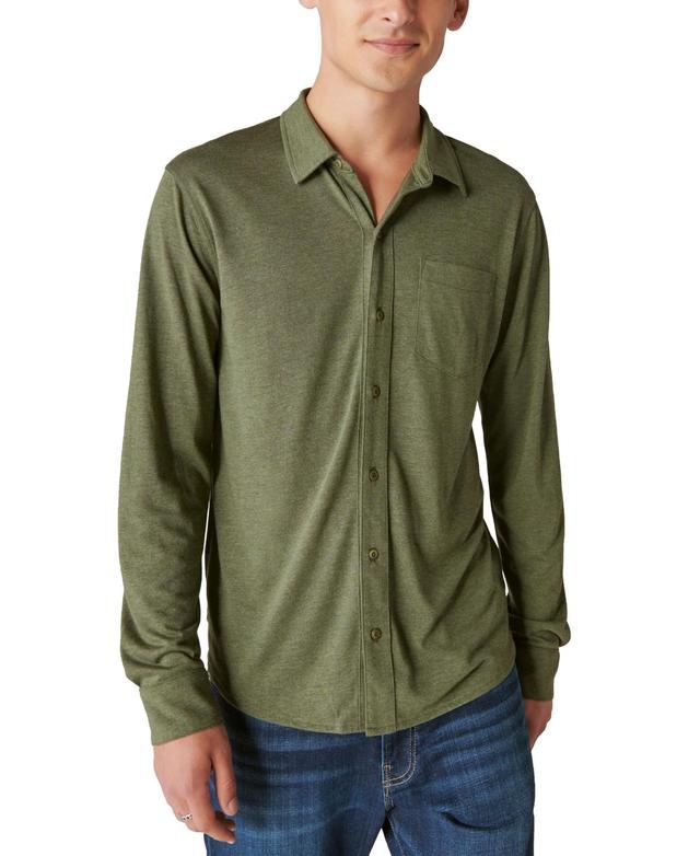 Lucky Brand Mens Long Sleeve Button-Front Jersey Shirt Product Image