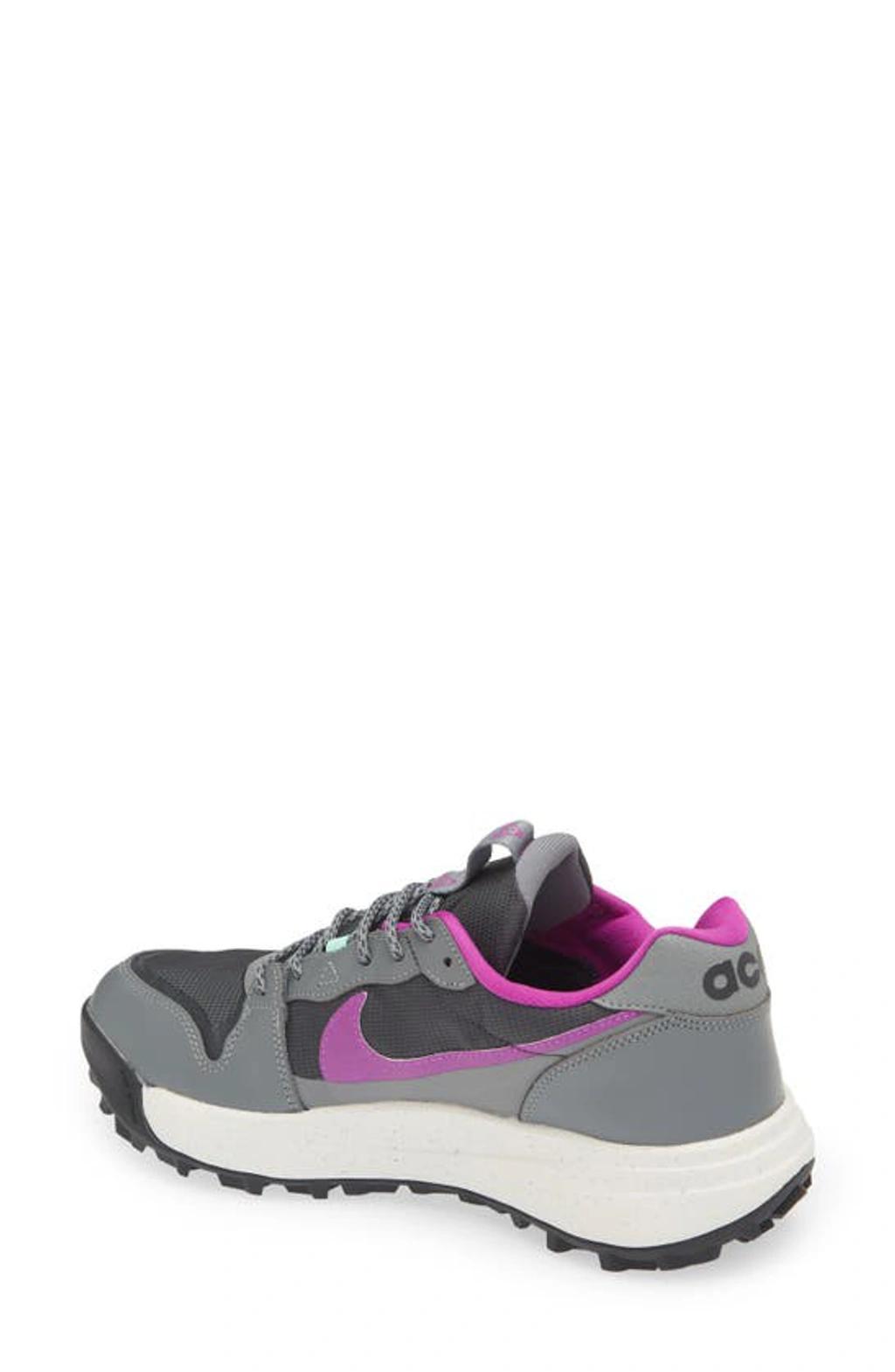 NIKE Acg Lowcate Hiking Shoe In Smoke Grey/dk Smoke Grey-vivid Purple-phantom-off Product Image