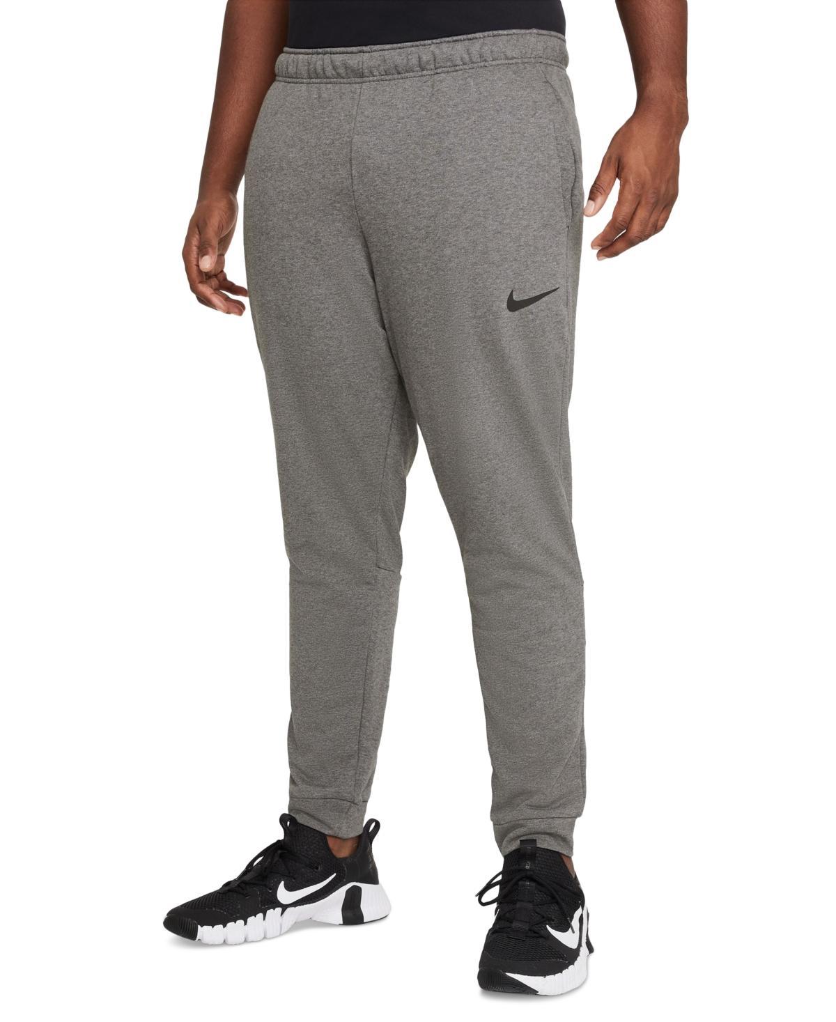 Mens Nike Dri-FIT Fleece Training Pants Grey Product Image