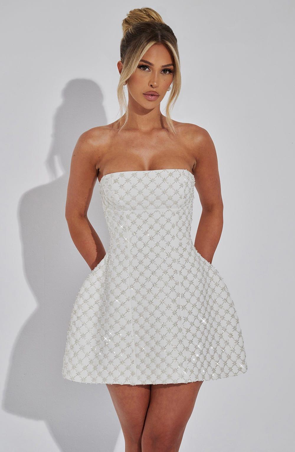 Beatrice Mini Dress - Ivory Product Image