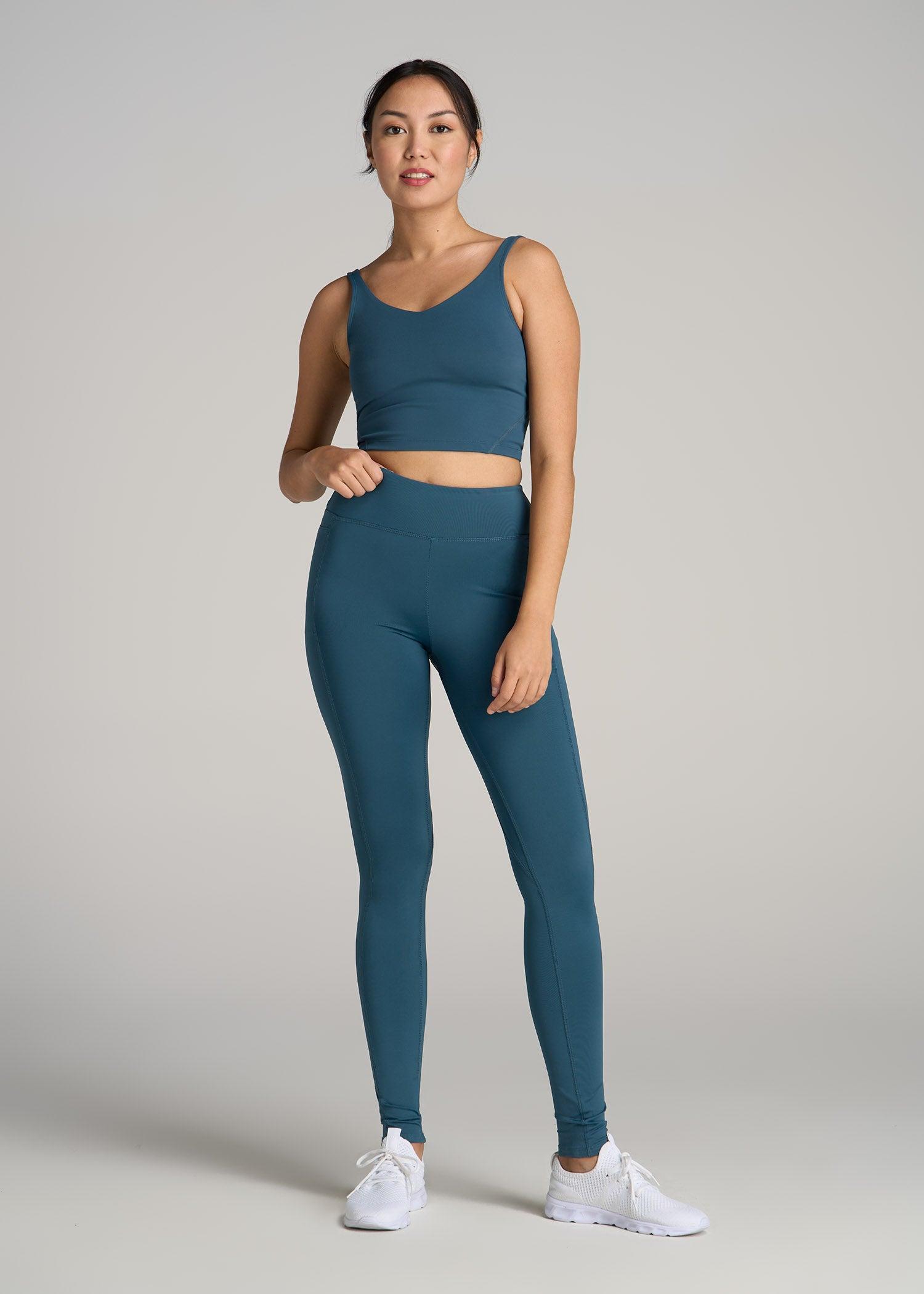 Bella Outer-Pocket Tall Women's Legging in Deep Water Product Image