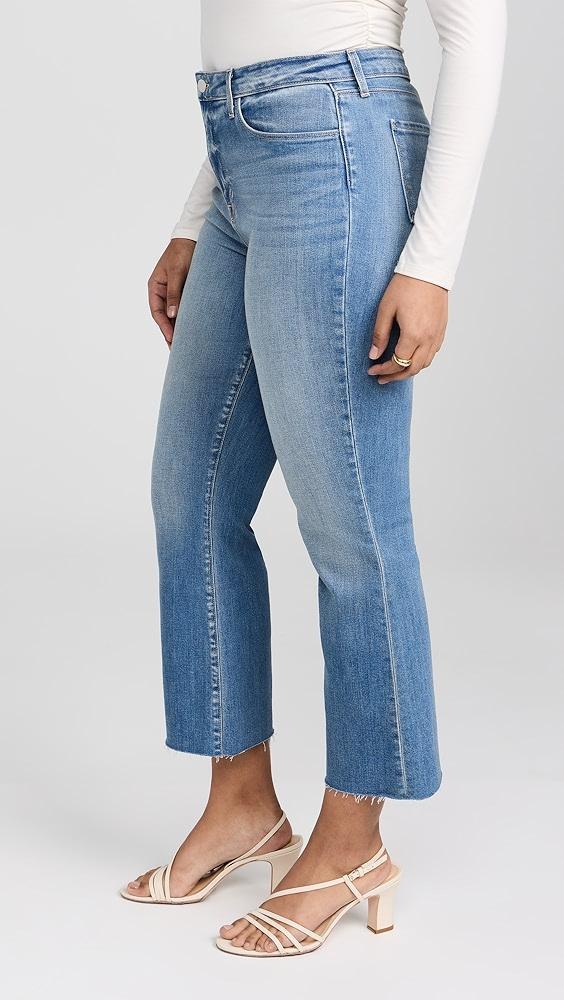 L'AGENCE Kendra High Rise Crop Flare Jeans | Shopbop Product Image