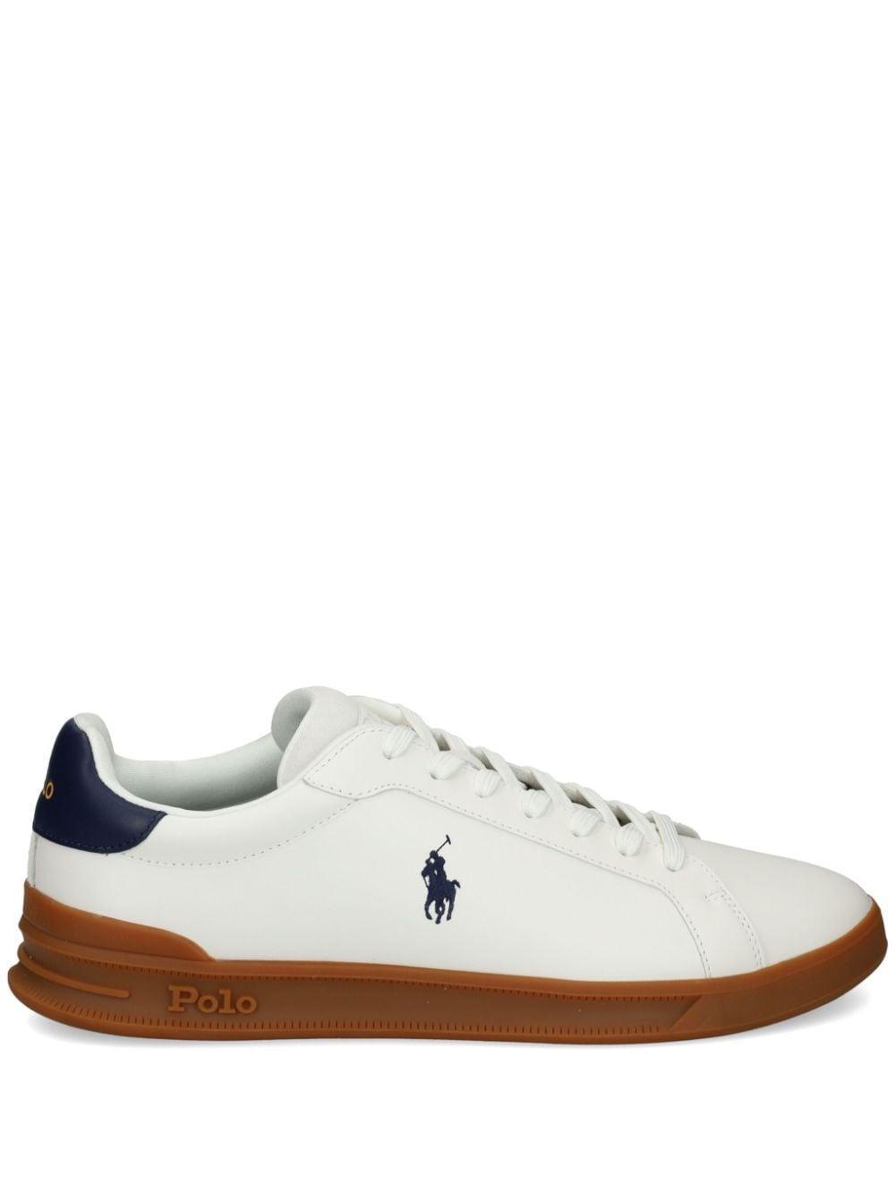 Leather Sneakers In White Product Image