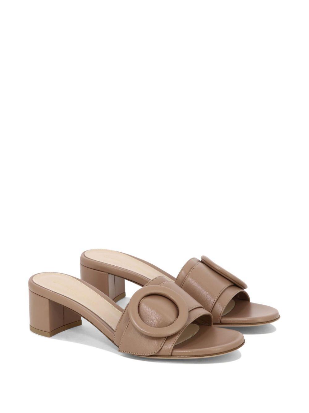 GIANVITO ROSSI Venezia Sandals Beige Product Image