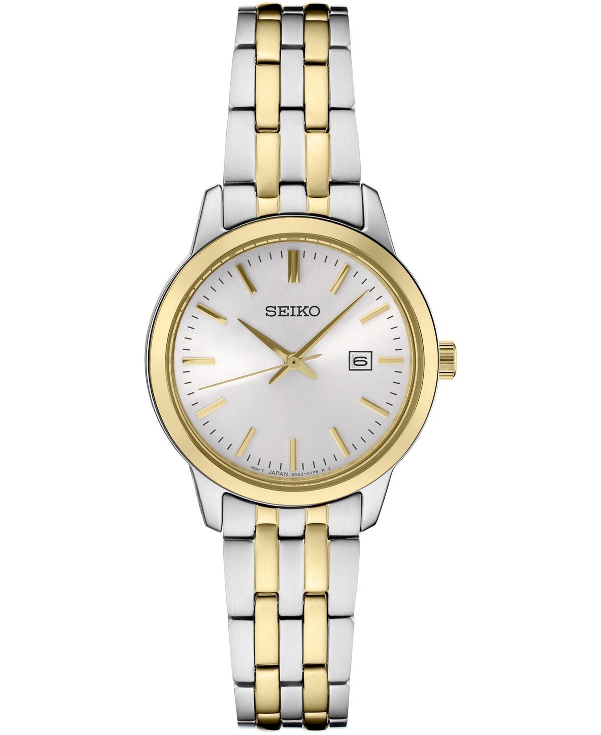 Seiko Womens Essential Two Tone Stainless Steel Watch - SUR410 Gold Silver Product Image