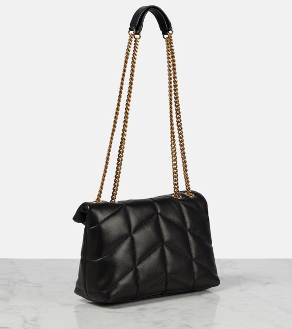 SAINT LAURENT Puffer Toy Quilted Shoulder Bag In Black Product Image