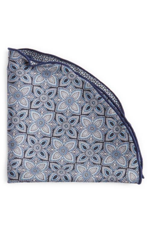 Men's Silk Reversible Geometric-Paisley Pocket Circle Product Image