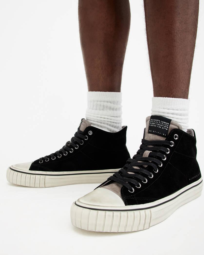 Lewis Lace Up Suede High Top Sneakers Product Image