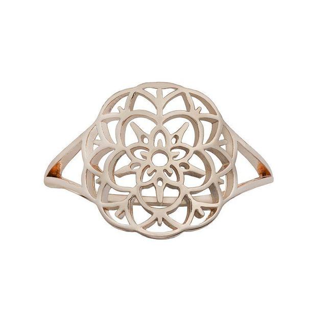 LC Lauren Conrad Rose Gold Tone Floral Filigree Ring, Womens Pink Tone Product Image