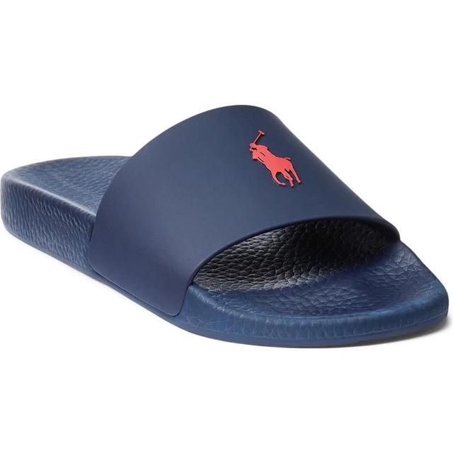 Men's Signature Pony Slide Sandal In Navy,red Product Image