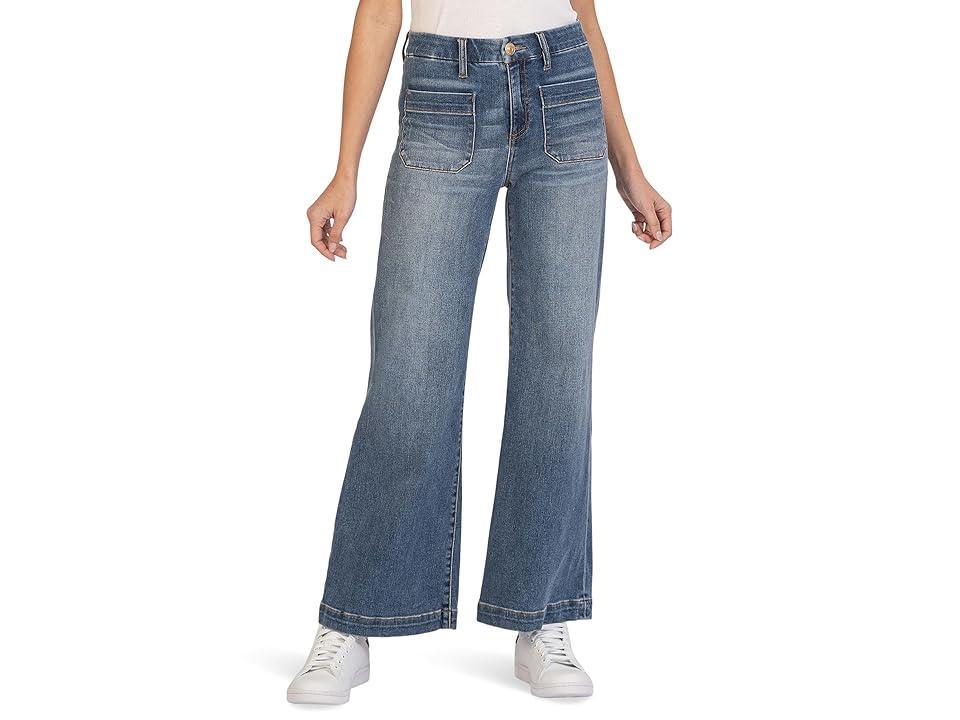 KUT from the Kloth Meg High-Rise Wide Leg Clear) Women's Jeans Product Image