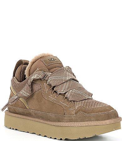 UGG Womens Lowmel Suede Mesh Sneakers Product Image