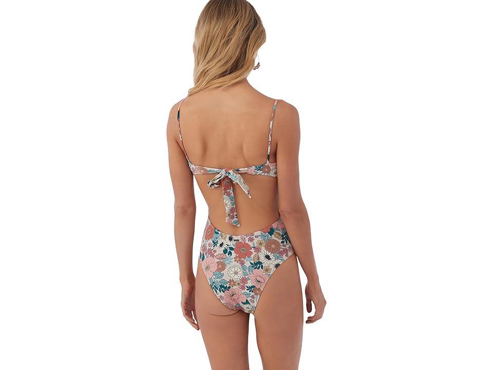 O'Neill Tenley Floral Kailua One-Piece (Cement) Women's Swimsuits One Piece Product Image