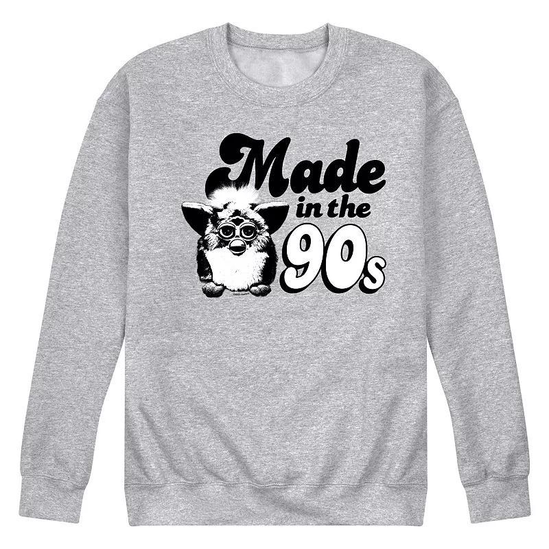 Mens Furby Made In The 90s Fleece Sweatshirt Pink Product Image