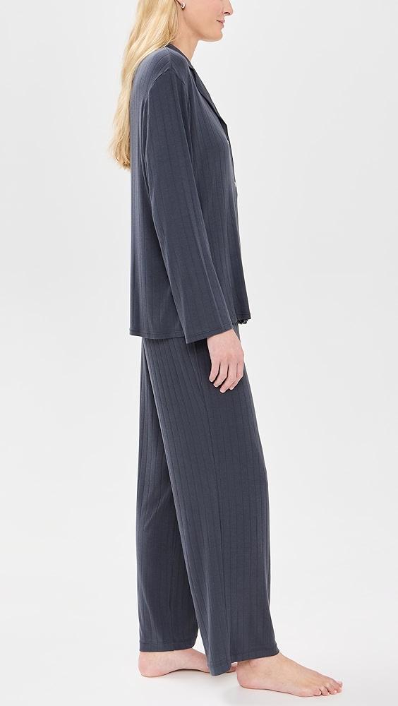 Eberjey Gisele Rib Long PJ Set | Shopbop Product Image