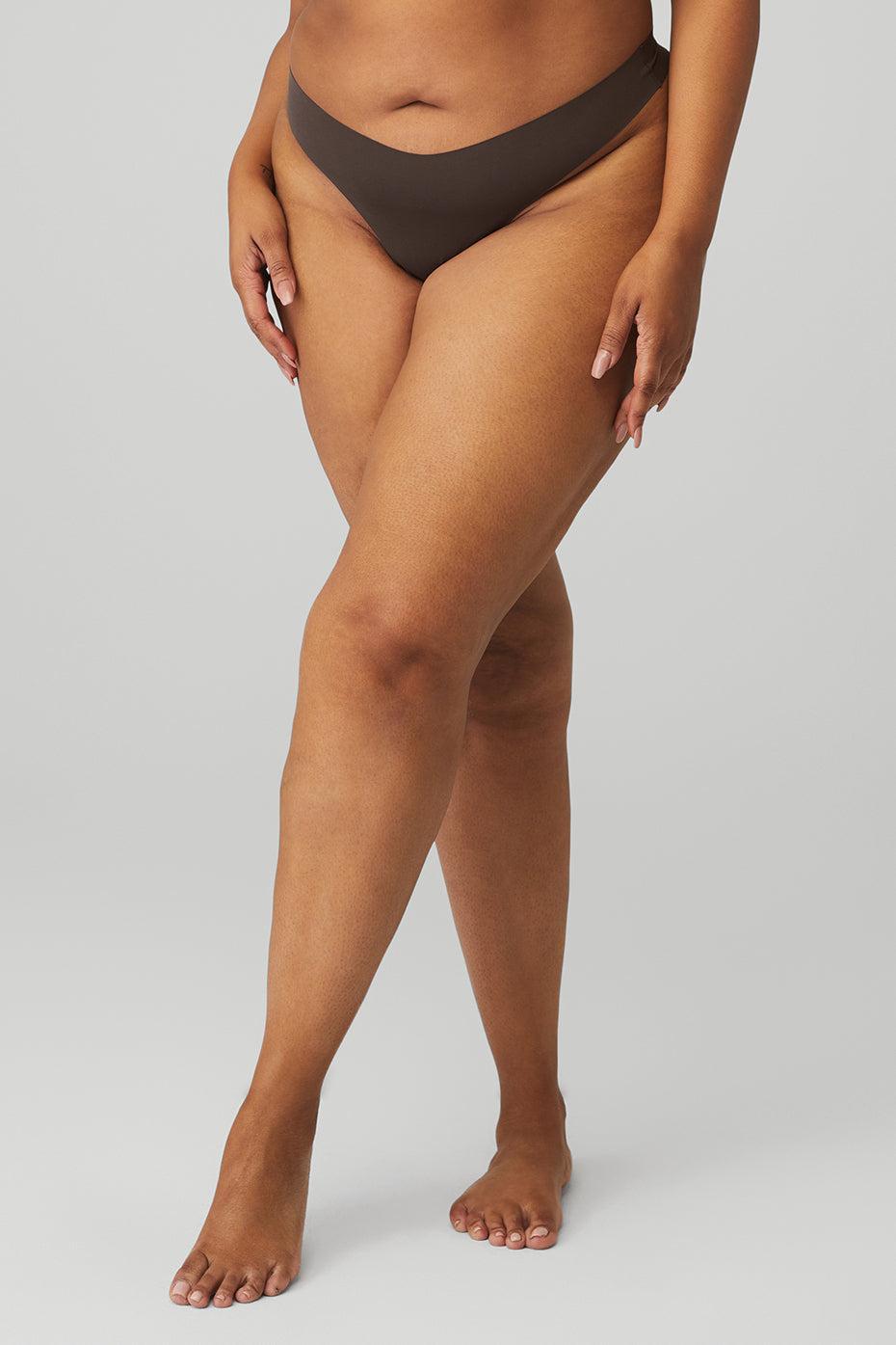 Airbrush Invisible Thong - Raisin Female Product Image