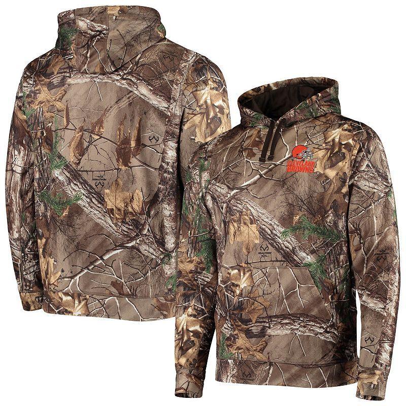 Mens Dunbrooke Realtree Camo Cleveland Browns Circle Champion Tech Fleece Pullover Hoodie Product Image