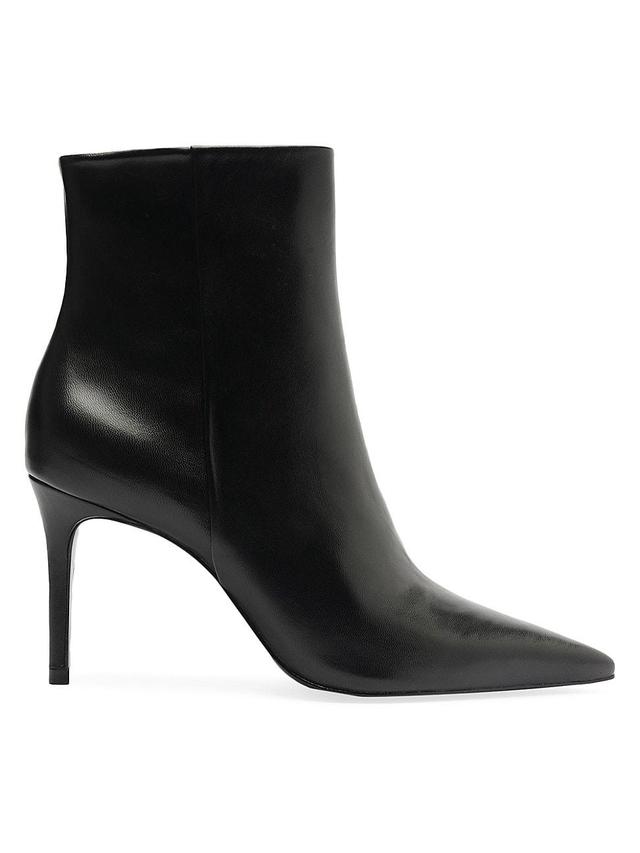 Womens Mikki 85MM Leather Stiletto Booties Product Image