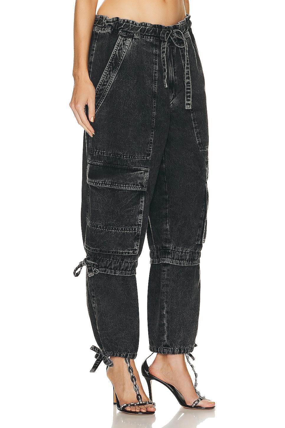 Isabel Marant Etoile Ivy Cargo Pant in Black Product Image