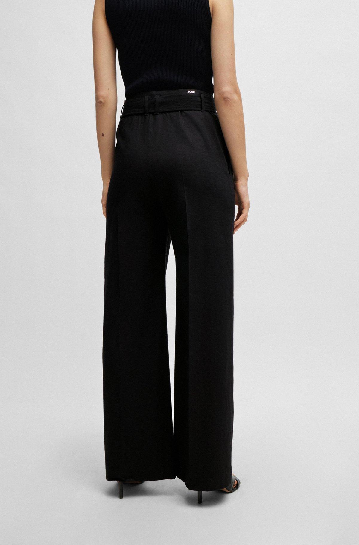 Relaxed-fit trousers in a linen blend Product Image