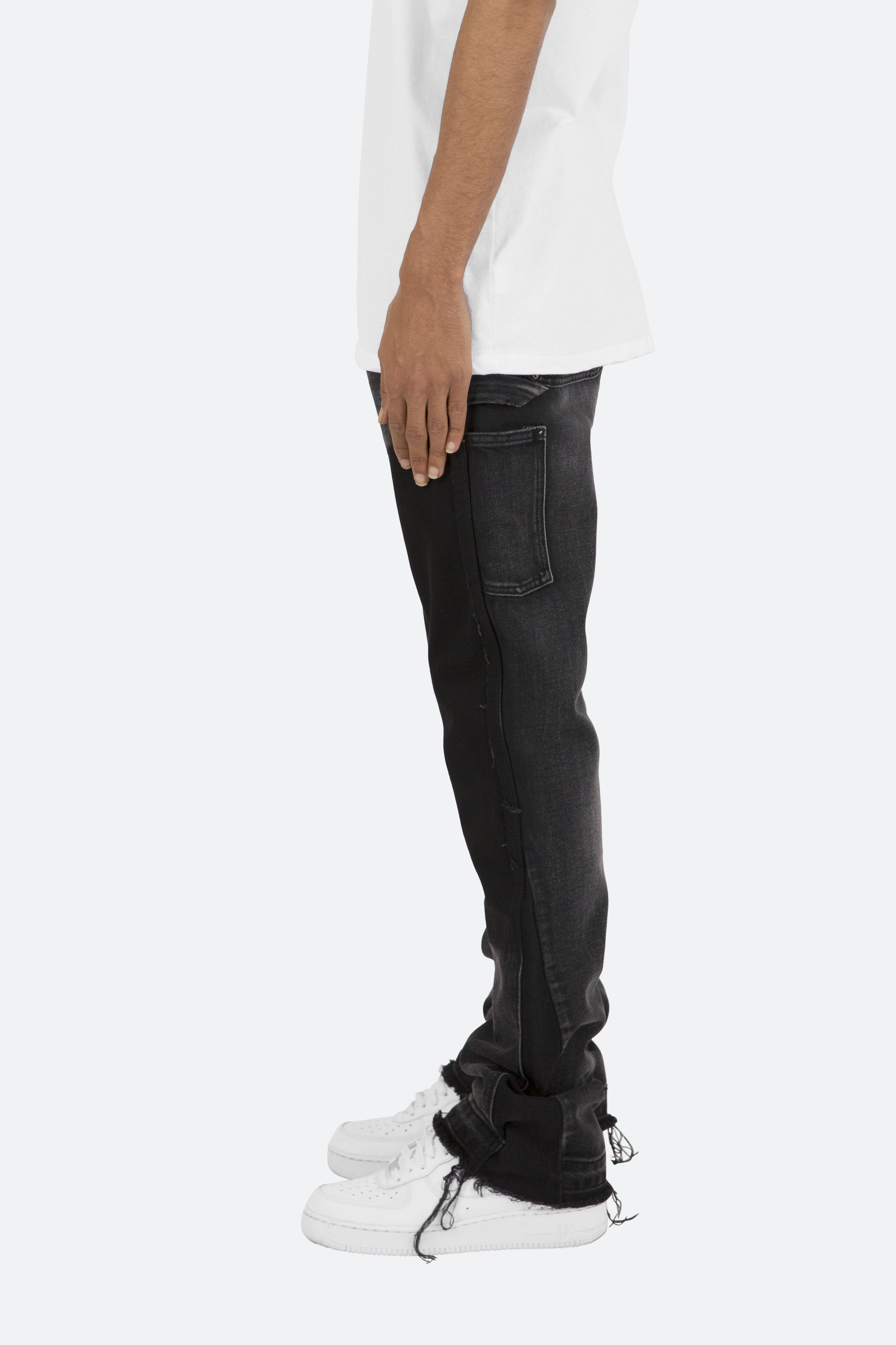 B118 Work Flare Denim - Black Product Image