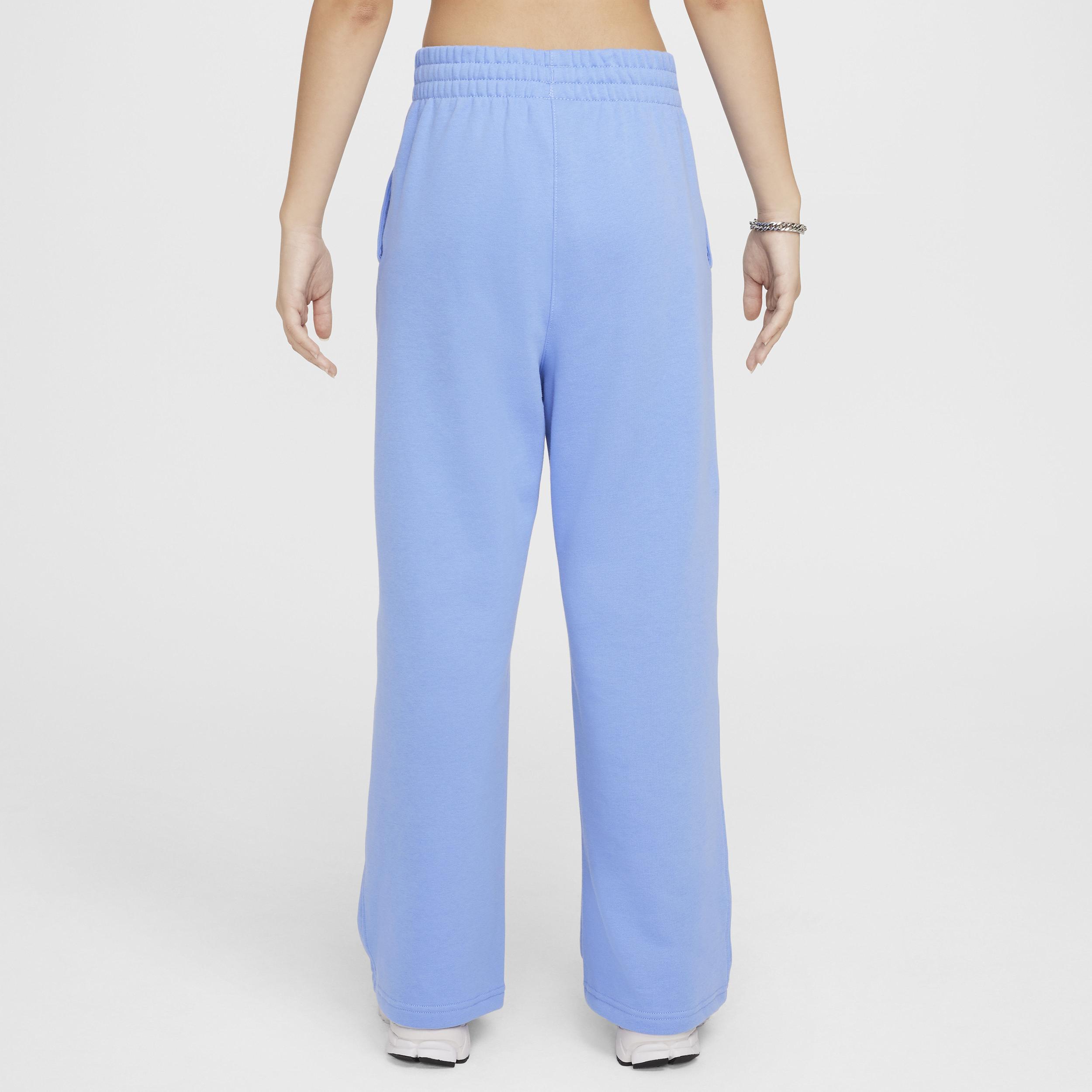 Women's Nike Sportswear Club Fleece Girls' Wide-Leg Pants Product Image