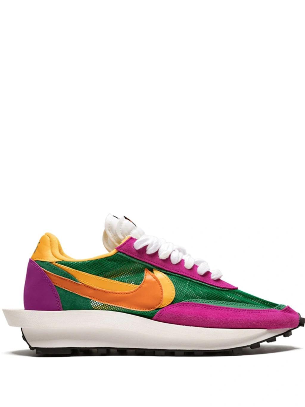 X Sacai Ldv Waffle Sneakers In Green Product Image