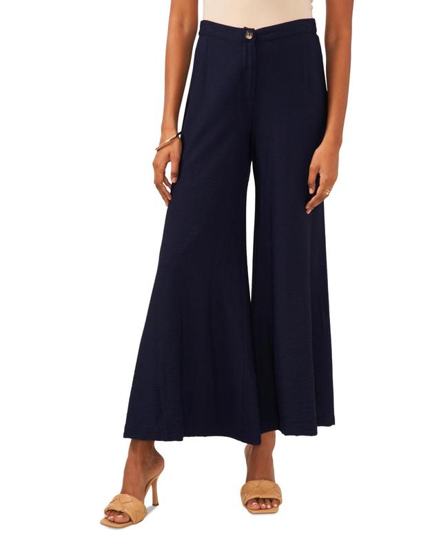 Vince Camuto Womens Elastic-Back Wide-Leg Trousers Product Image