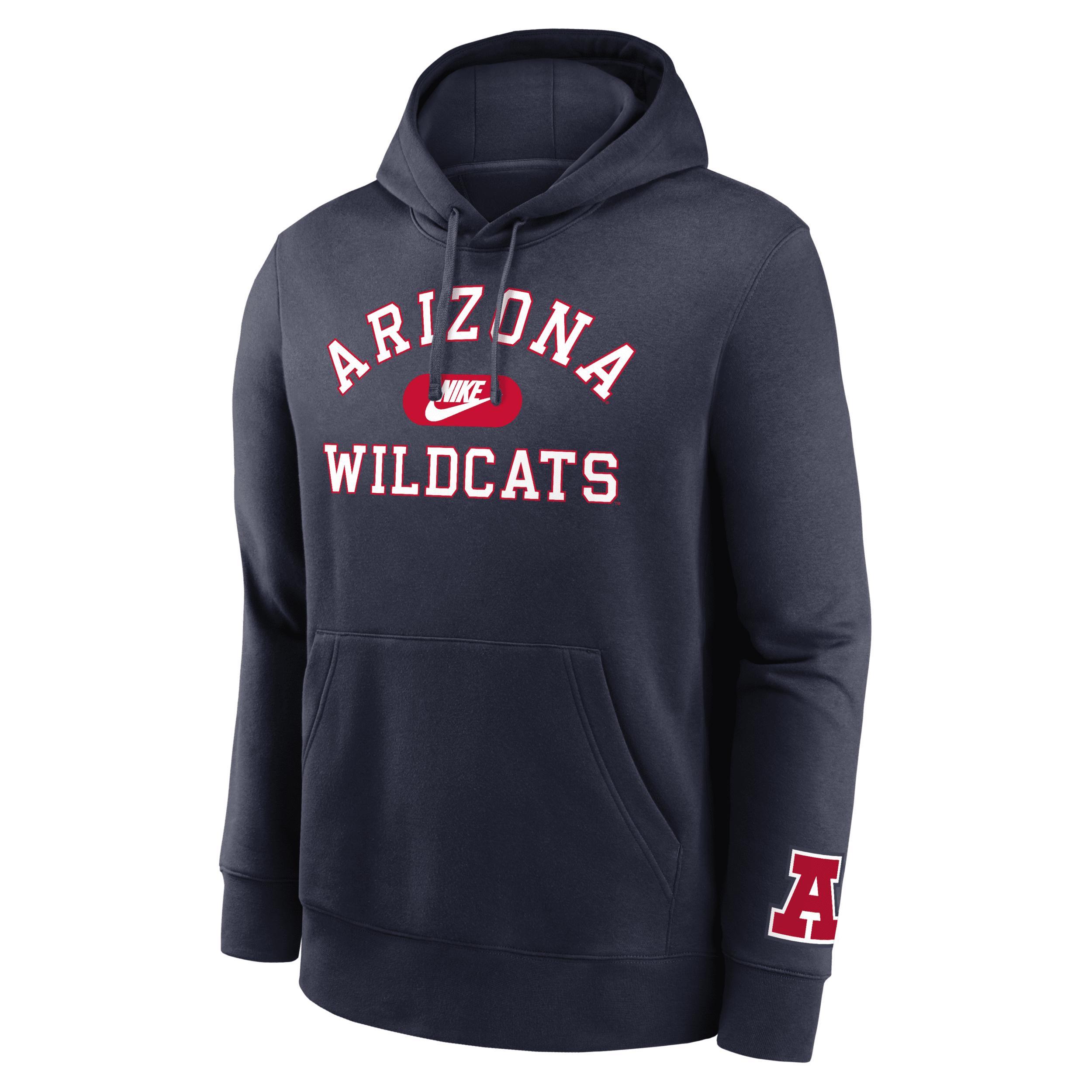 Arizona Wildcats Legacy Club Foundational Nike Men's College Pullover Hoodie Product Image