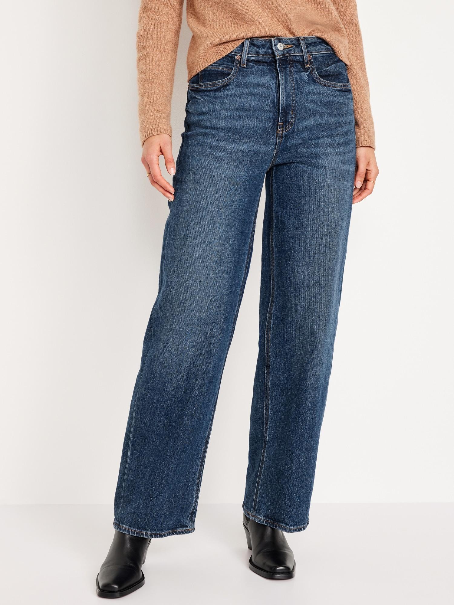 Extra High-Waisted Wide-Leg Jeans for Women Product Image