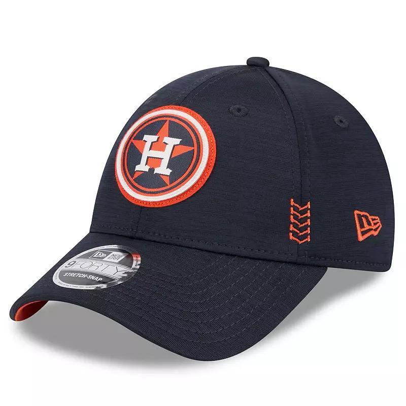 Mens New Era Houston Astros 2024 Clubhouse 9FORTY Adjustable Hat, Blue Product Image